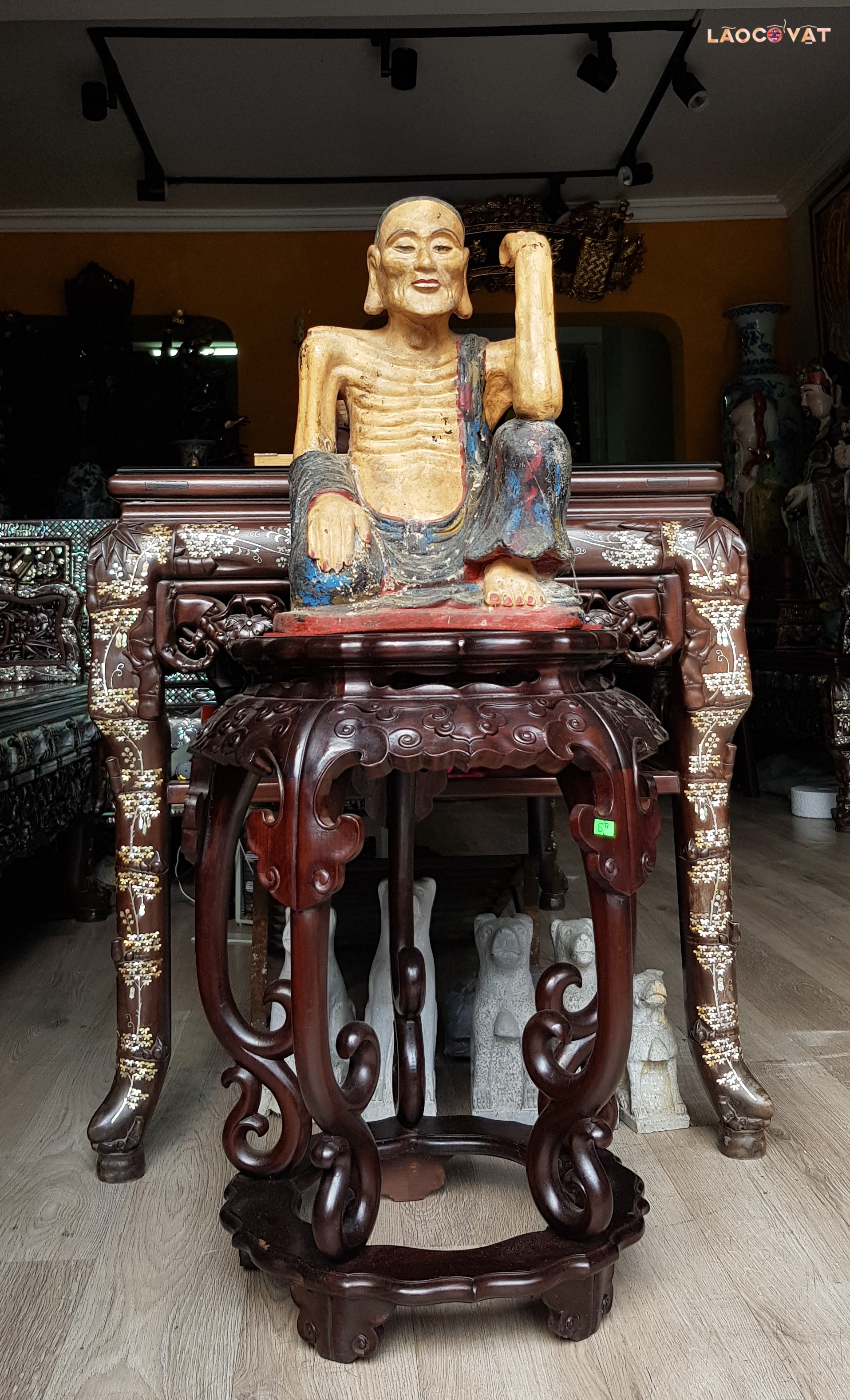 Phật Tuyết Sơn tượng đồng cỡ trung 48 cm