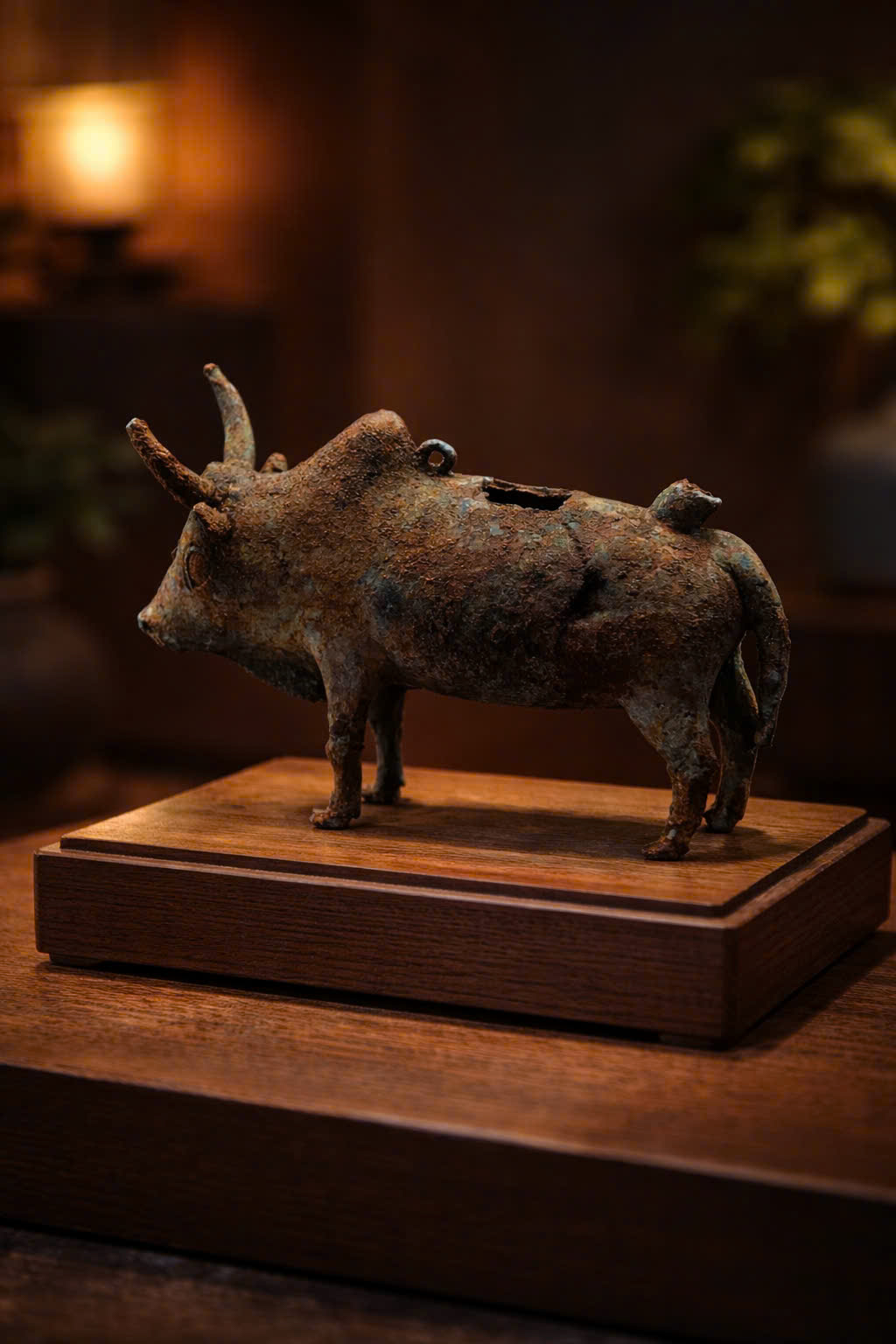 Chân đèn hình bò, văn hóa Đông Sơn, cách đây 2.500 - 2.000 năm