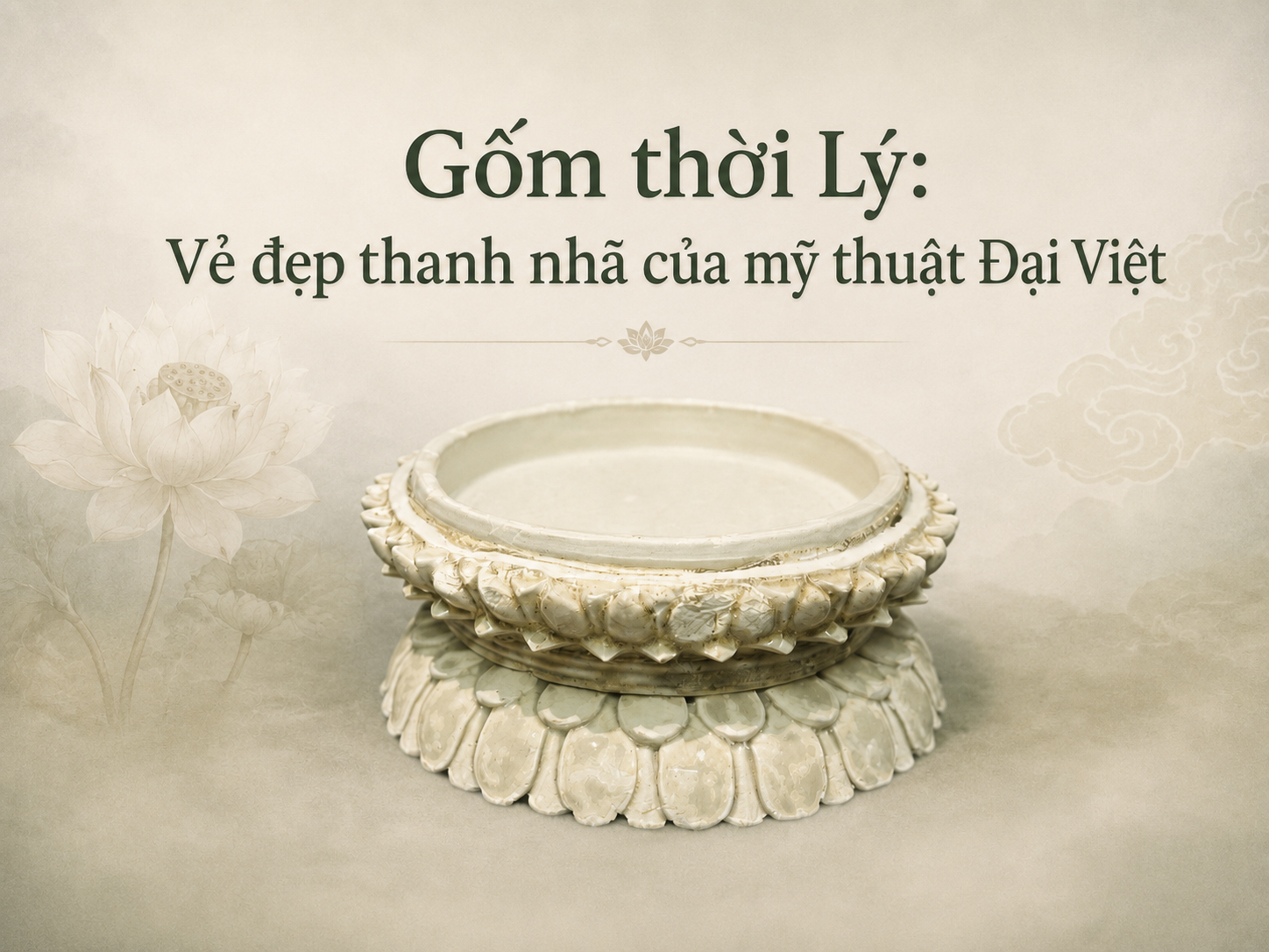 Gốm thời Lý - Vẻ đẹp thanh nhã của mỹ thuật Đại Việt