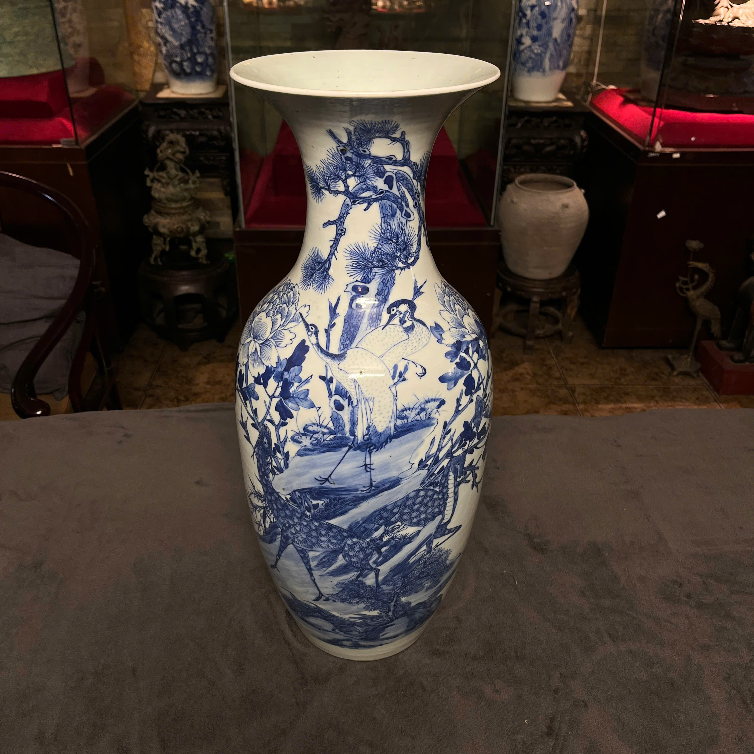 Lọ sứ Thanh Hoa Thượng Cầm Hạ Thú, Thế kỷ 19.