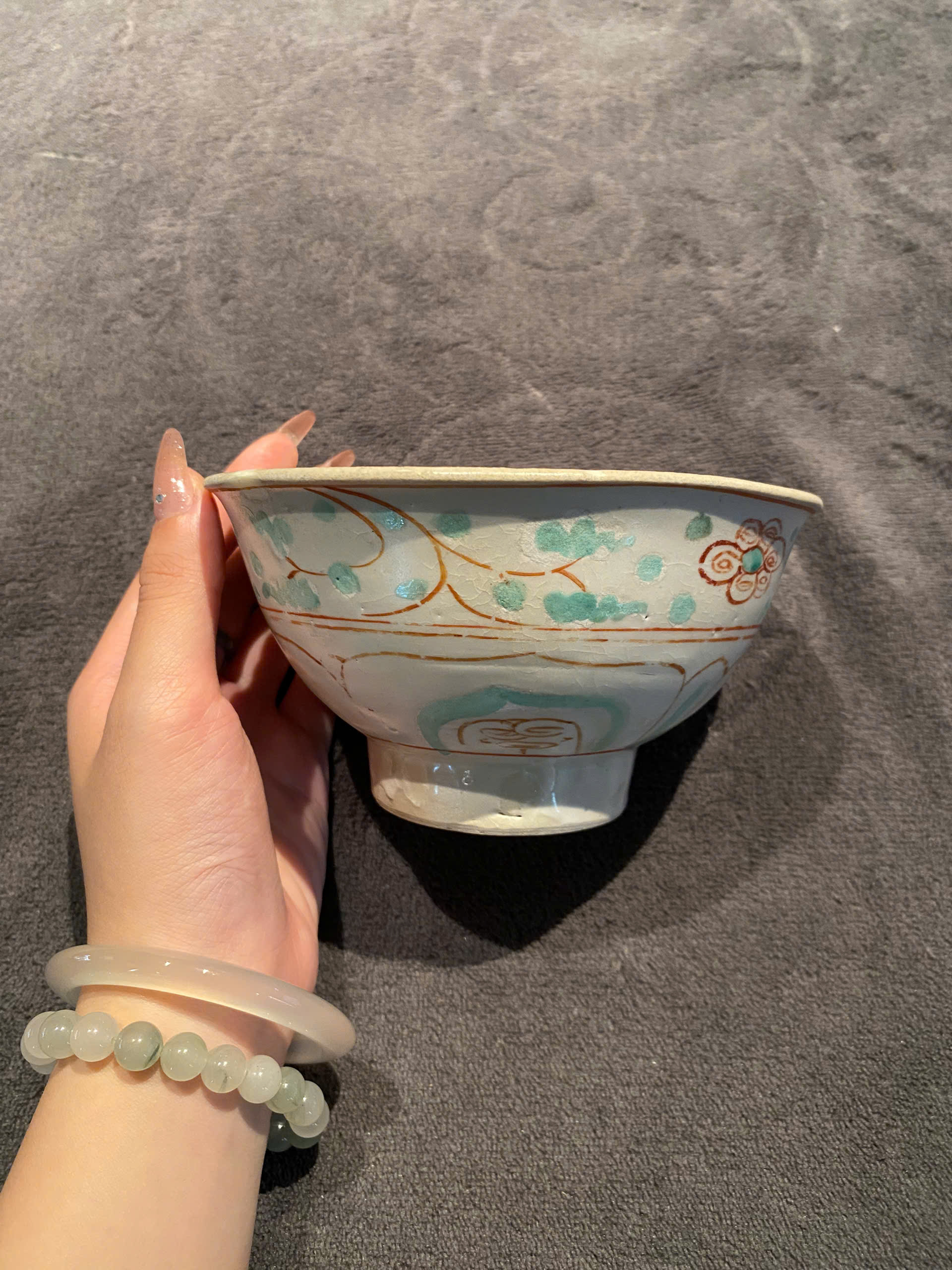 Bát vẽ cua Chu Đậu Tam thái