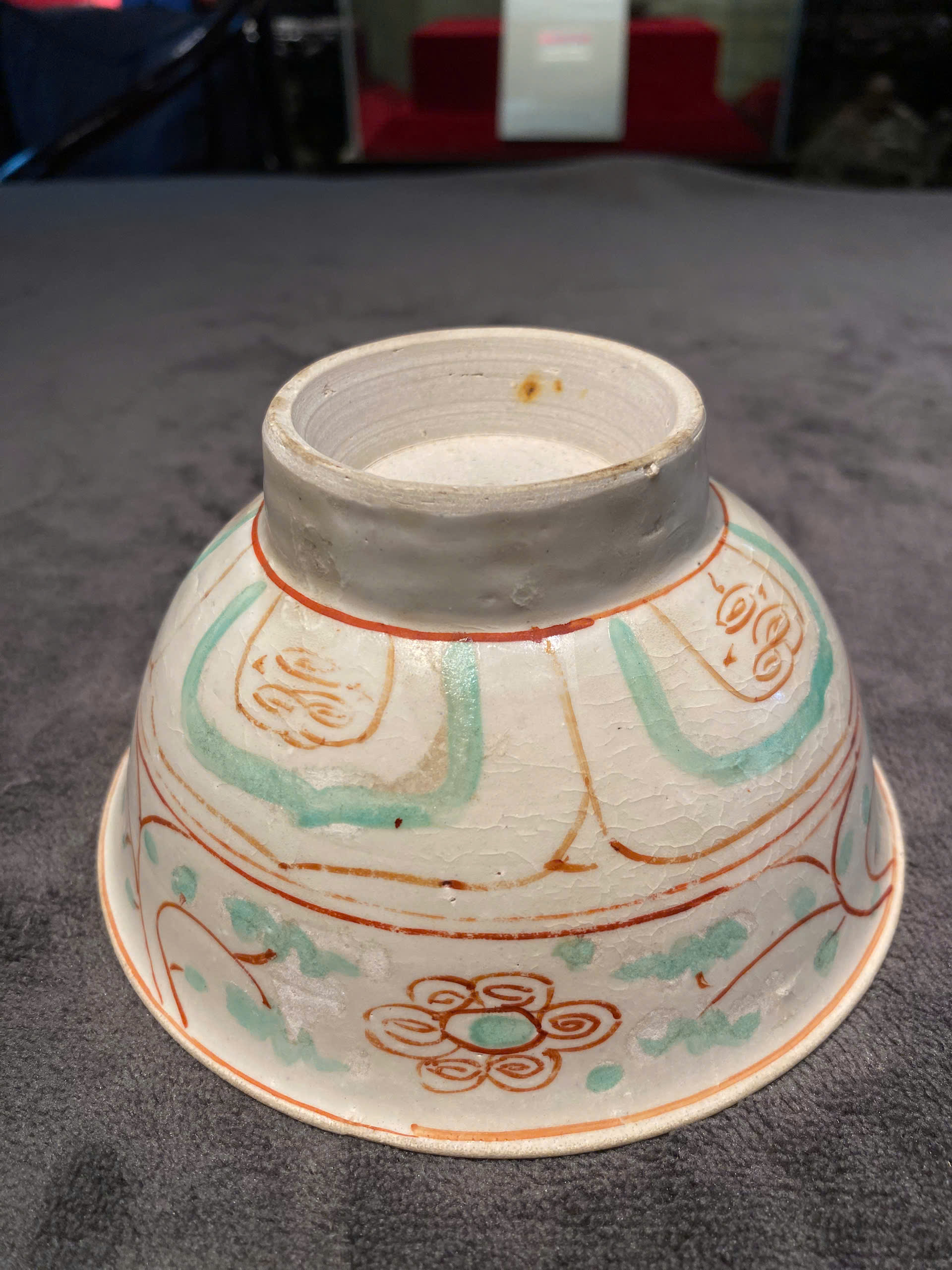 Bát vẽ cua Chu Đậu Tam thái